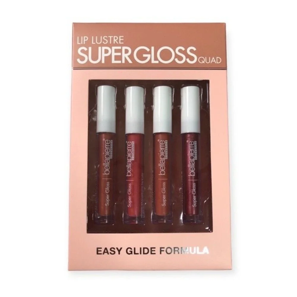 Bella Pierre® Super Gloss Quad 4-Piece Color Lip Gloss Set